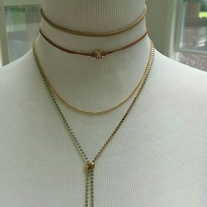 Maurices 3 piece choker necklace set